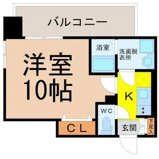 プレサンスTHE栄【10階】の間取り