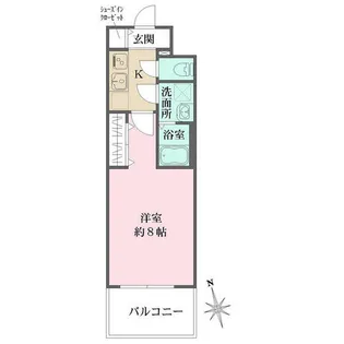 リヴェント玉造【406号室】の間取り