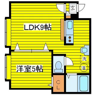 ガーデンパレス【4階】の間取り