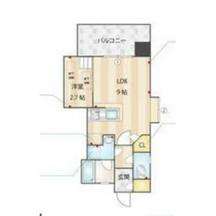 アクタス浄水通り【9階】の間取り