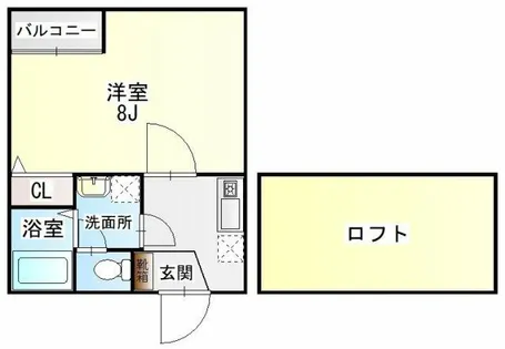 ポルックス【2階】の間取り