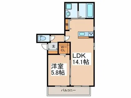 レオン・ホクセツ【303号室】の間取り