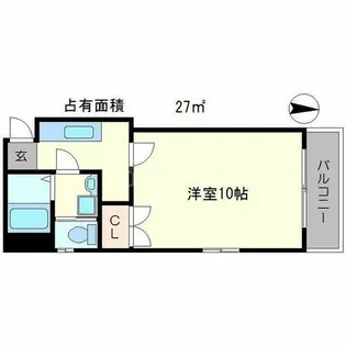 パークレジデンス下鴨【5階】の間取り