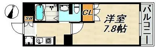 BELLTREE板宿SOUTH【1階】の間取り