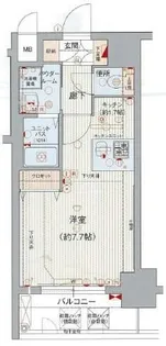 プレサンス名古屋駅前ヴェルロード【10階】の間取り