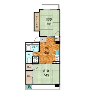 京田レジデンス【5階】の間取り