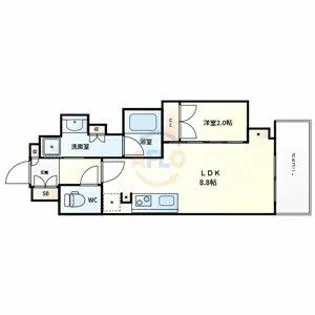 アーバネックス天満橋Front【3階】の間取り