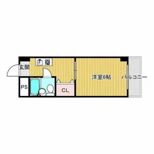 ハッピーハイツ【6階】の間取り