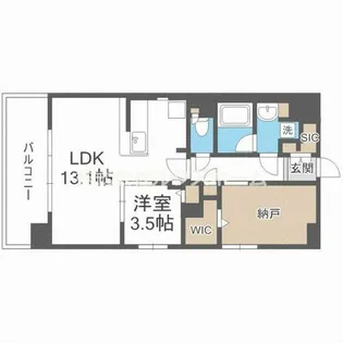 プレミアムコート千里丘【9階】の間取り