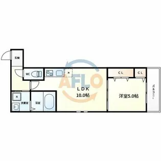 フジパレス住吉長居I番館【2階】の間取り