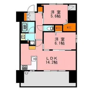 スタンスレジデンス平尾市崎【10階】の間取り