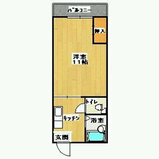 ハイツ朝日橋【302号室】の間取り