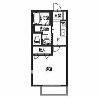 クオーレ千里【2階】の間取り