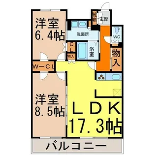 グラン・アベニュー名駅【12階】の間取り