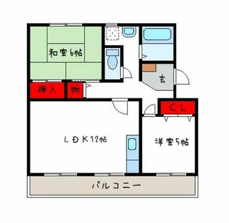 エスポワール八尾陽光園【3階】の間取り