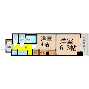 S-RESIDENCE六番町【2階】の間取り