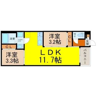 REGALEST堀田【2階】の間取り