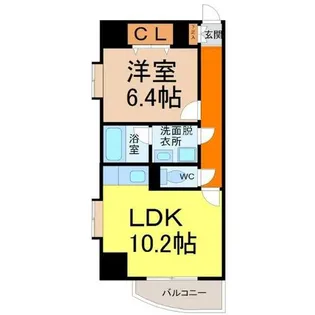 アビタシオン葵【9階】の間取り