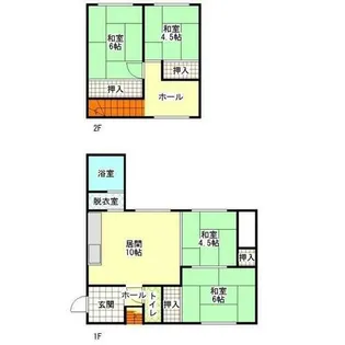 北海道北見市留辺蘂町旭東【一戸建】の間取り