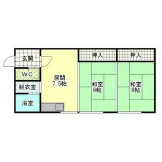 北海道網走市大曲1丁目【一戸建】の間取り