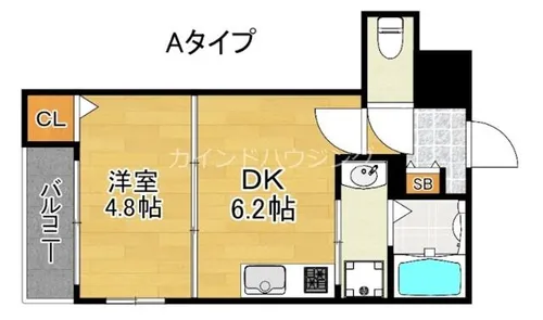 ルフレ住吉大社【2階】の間取り