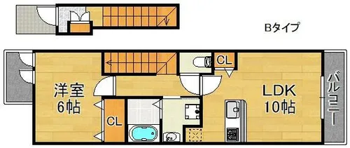 ジェミニ・カストル【2階】の間取り