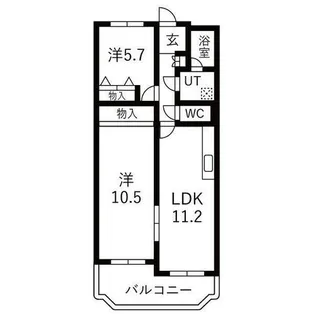 ネオハイツ今宿A棟【3階】の間取り