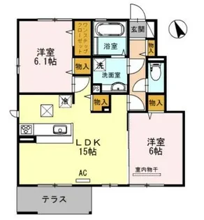 キューブ【1階】の間取り