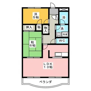 ドリームハイツルナ【2階】の間取り