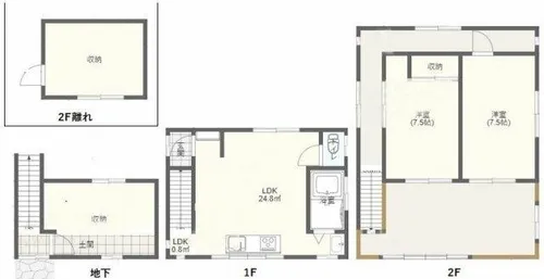 兵庫県西宮市五月ケ丘【一戸建】の間取り