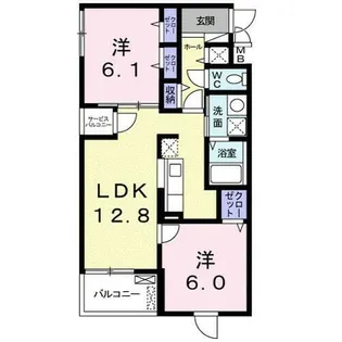 フューチャー栗東【4階】の間取り