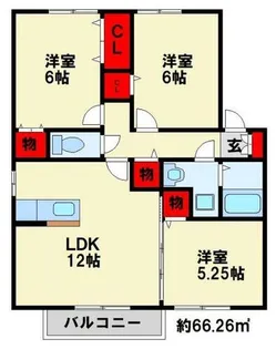 サーフェスト ヴィレッジ SDB A棟【102号室】の間取り
