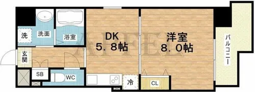 O・G・S FUKUSHIMA【2階】の間取り