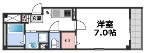 アダージェ小路【1階】の間取り