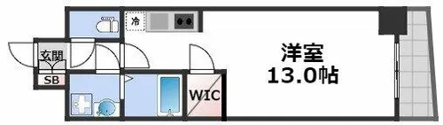 PHOENIX難波EAST【3階】の間取り