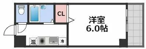シティライフエステート難波南【8階】の間取り