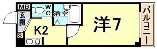 H・アーシュ【1階】の間取り