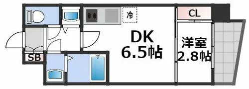 セレニテ日本橋プリエ【9階】の間取り
