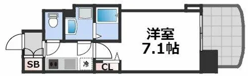 セレニテ日本橋プリエ【2階】の間取り