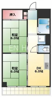 上垣第三ビル【6階】の間取り
