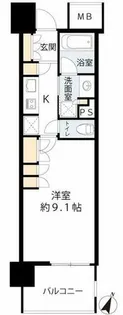 パークアクシス本町【8階】の間取り