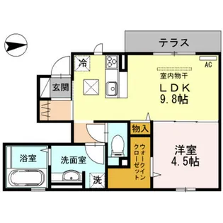 大阪府大阪市平野区瓜破1丁目【アパート】の間取り