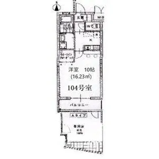 クラール名城公園【1階】の間取り