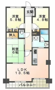 ピュアハイツ垂水潮見が丘【1階】の間取り