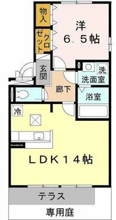 プロスペラール【1階】の間取り