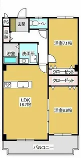 ニューラフィーネ【303号室】の間取り