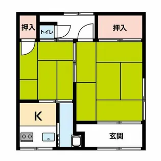 愛知県豊川市中部町2丁目【一戸建】の間取り