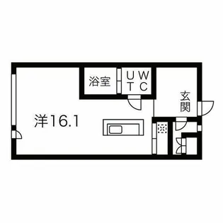 コレクション名駅Ⅲ【6階】の間取り