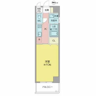 マイステージ則武【3階】の間取り