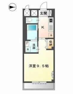 ラ・プラース古出来【3階】の間取り